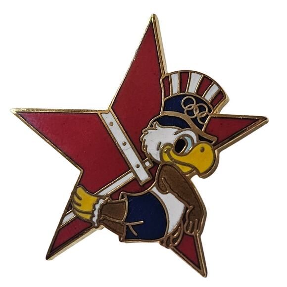1984 Las Angeles Olympic Game Pin Eagle - Picture 1 of 3
